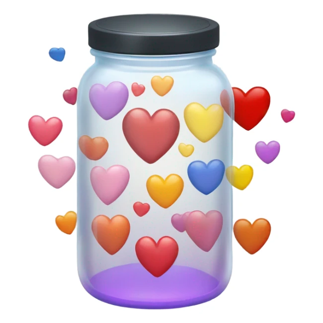 A jar of hearts sticker