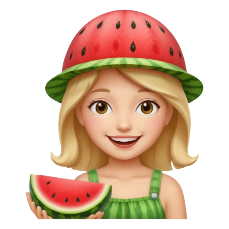 Kids in Fruit Clothes 
A girl in a watermelon Hat




































 sticker