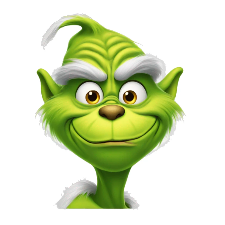 The grinch like the cartoon character  sticker