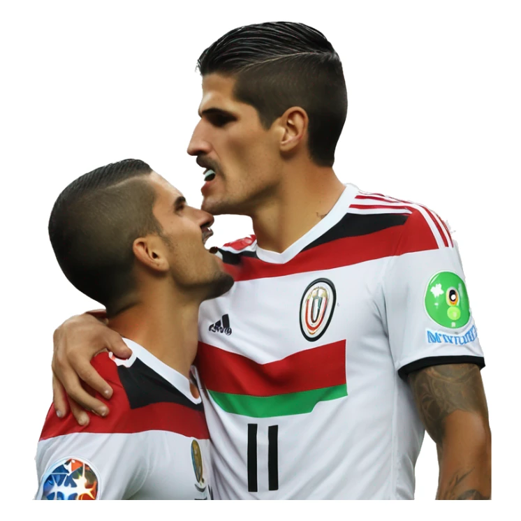 Mario Gomez Kissinf Quaresma sticker