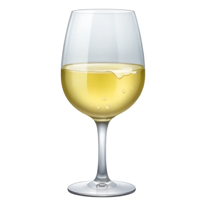 a glass of white wine sticker