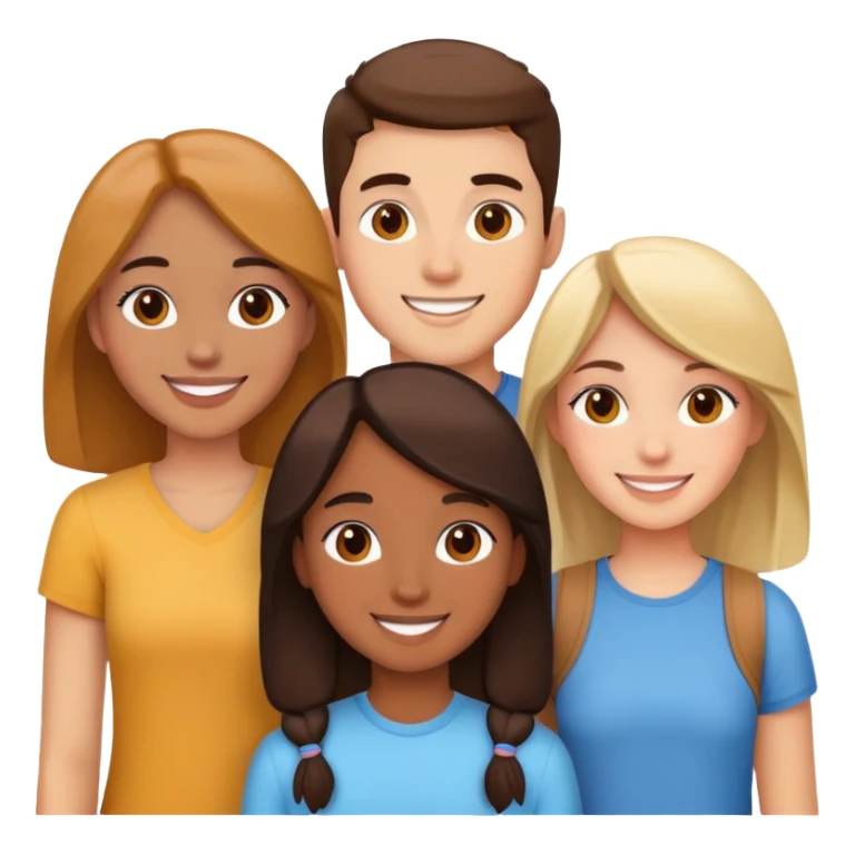 Two girls and a guy friends sticker