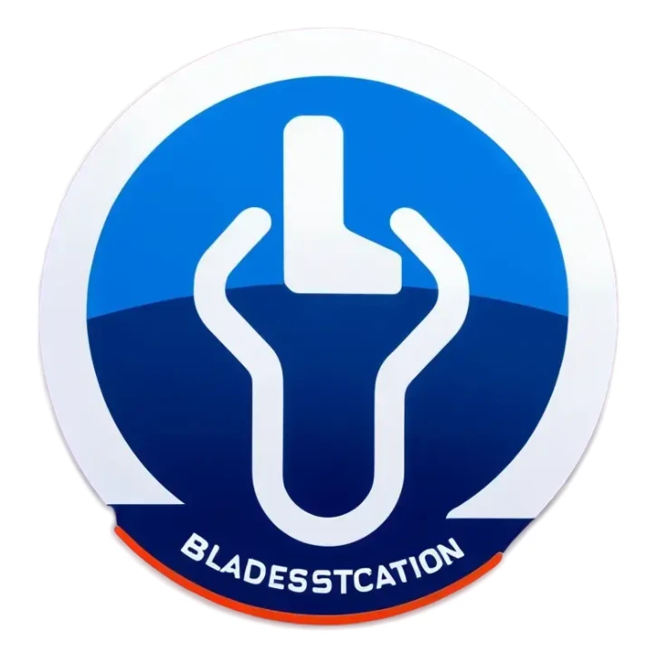 Blaue Ladestation für Elektroautos sticker