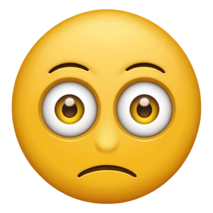 Un emoji normal mordiendose el dedo sticker