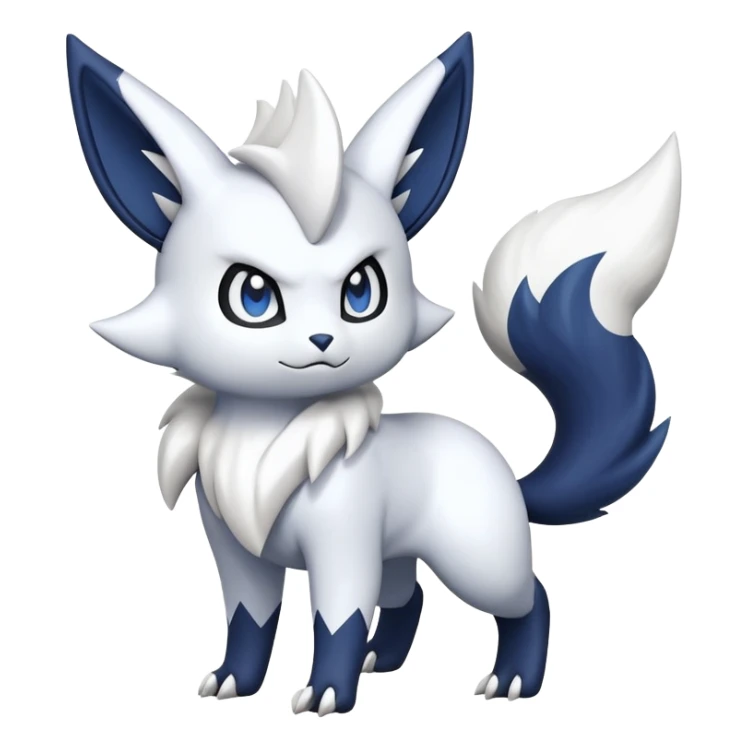 Zangoose-Absol-Meowstic-Fakémon-hybrid-creature (full body)  sticker