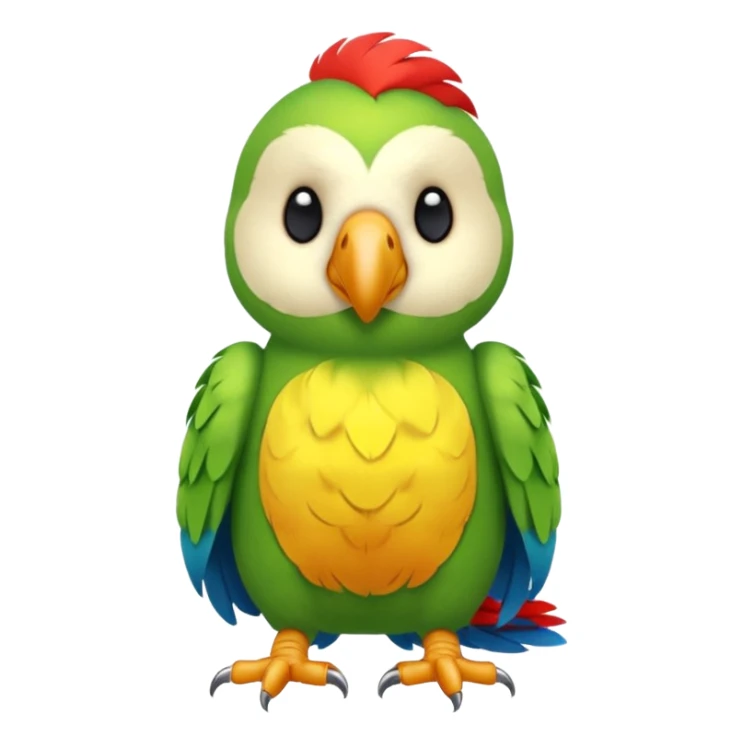 parrot stuffed animal sticker