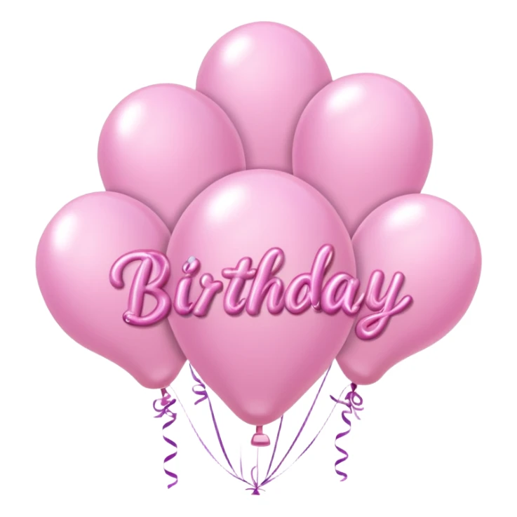 birthday sign in baby pink sticker