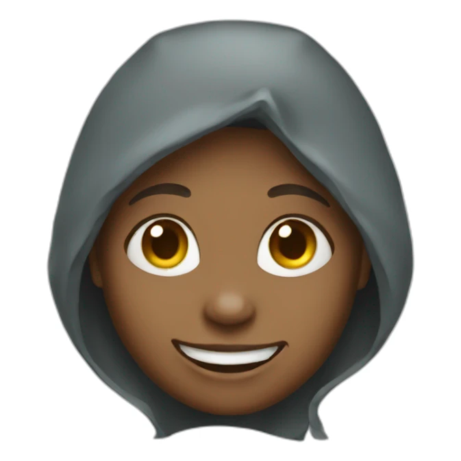 Happy homeless girl sticker