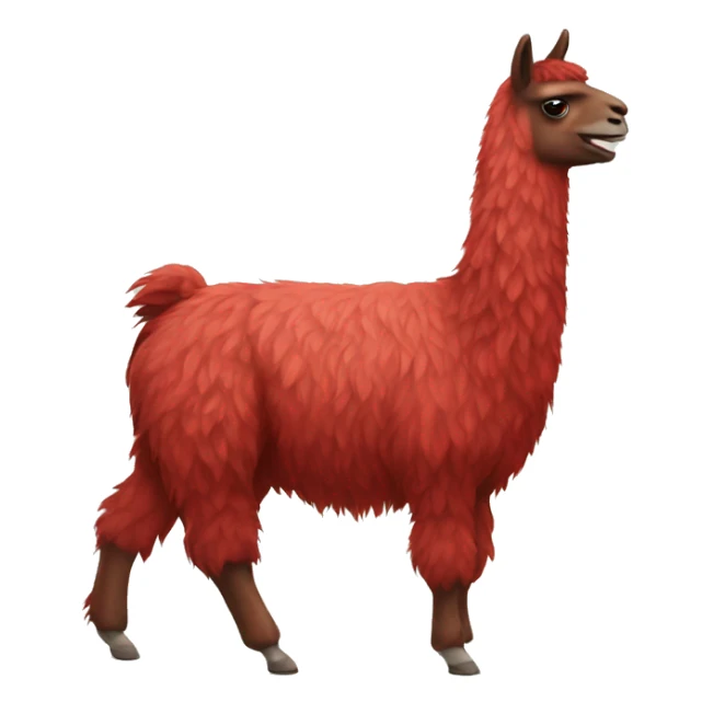  red llama sticker