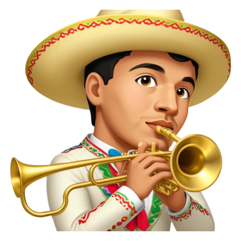 Mariachi Trumpet Player sticker