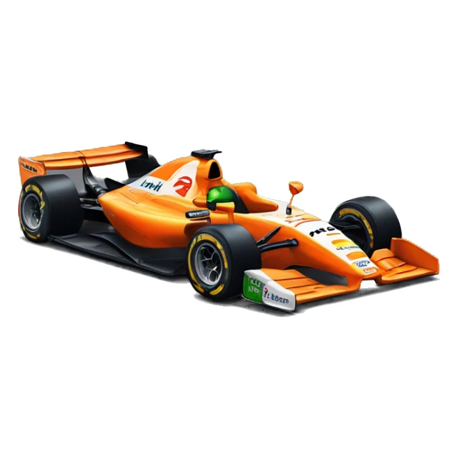 mclaren f1 papaya car lando norris sticker