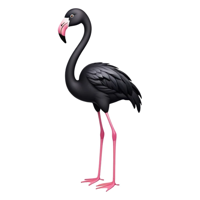 Sleep token mascot Jerry the black flamingo sticker