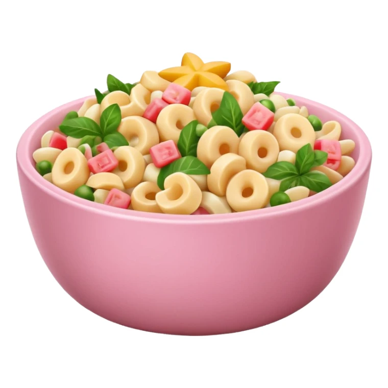Hawaiian Mac salad light pink bowl sticker