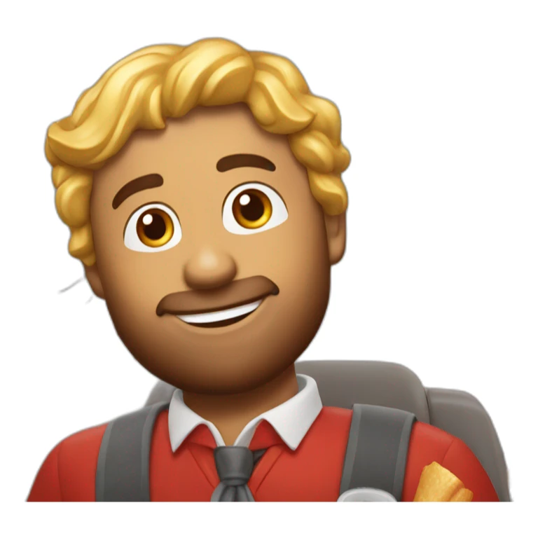 Burgerking guy frome plane sticker