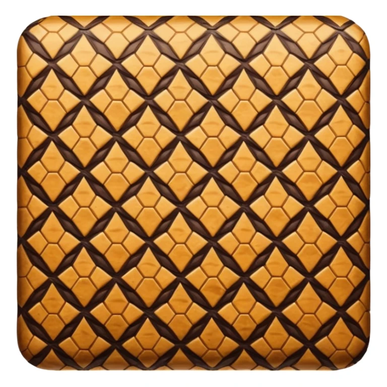 brown snake skin print in diamond shape sticker