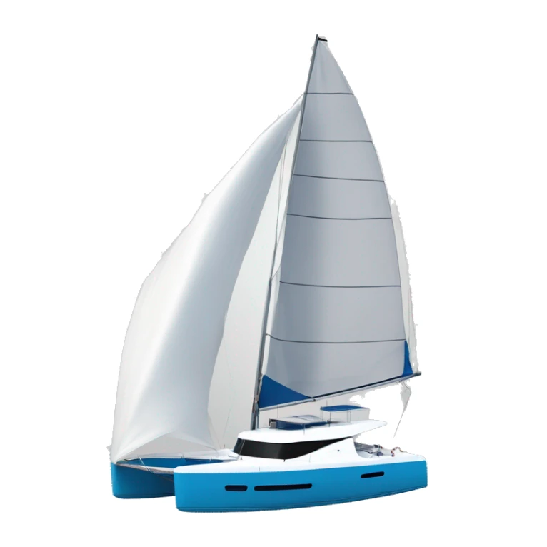 Catamaran Fountain Pujot  47’ with full sails  sticker