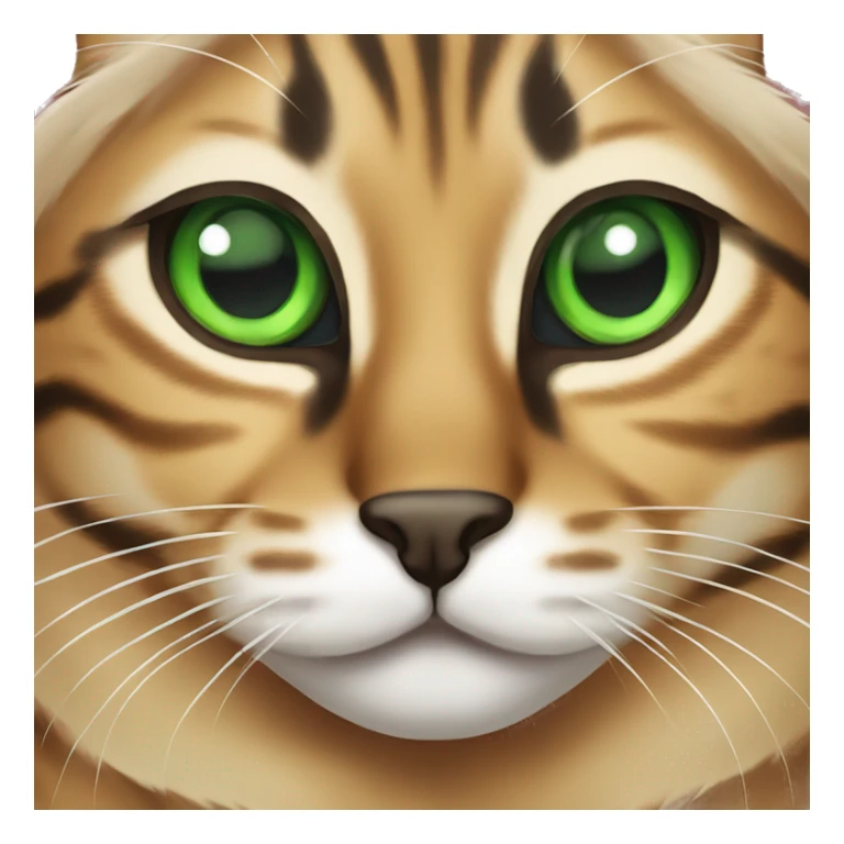 Bengal cat with green eyes sticker