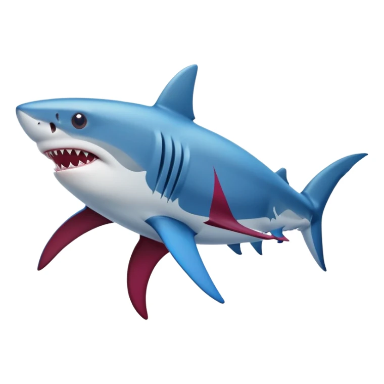 Shark wearing FC Barcelona shirt  sticker