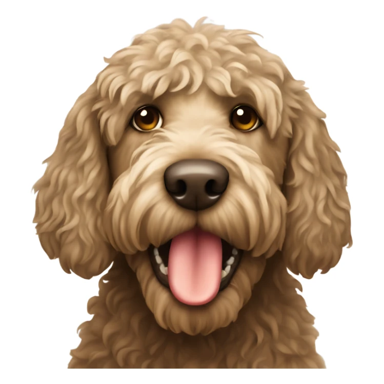 Labradoodle with a dirty mouth sticker