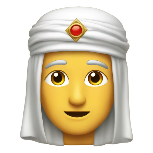 Symbol for Zoroastrian religion on purple background  sticker