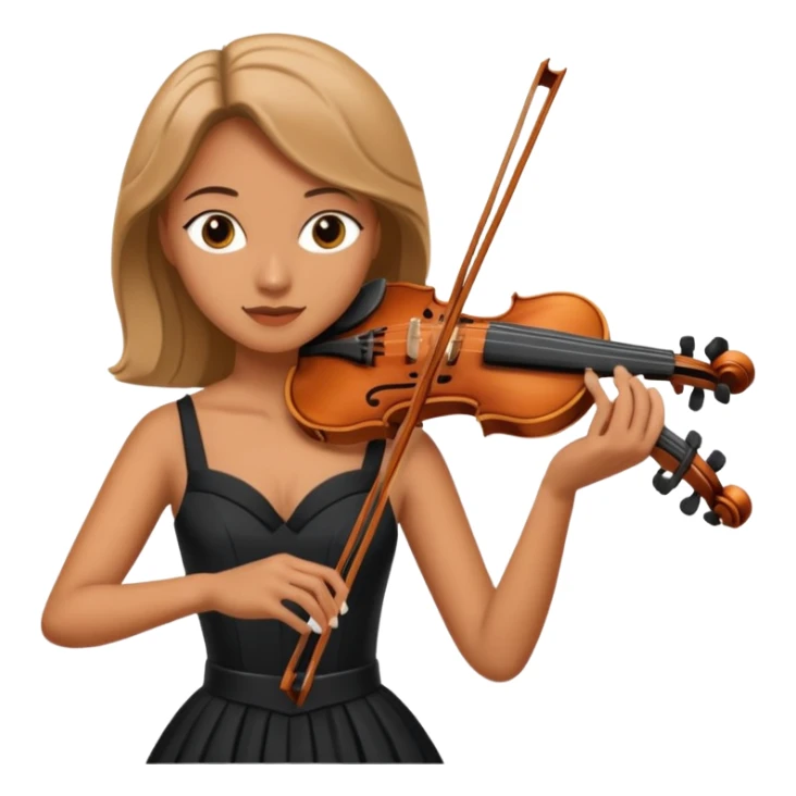 woman playing violin sticker