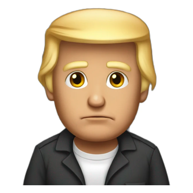 donald trump in prison clothes sticker