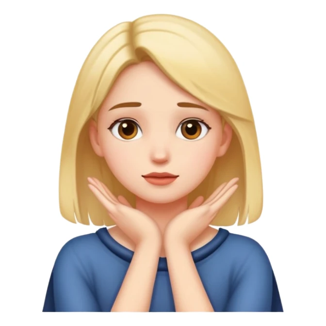 girl with hands on her neck sticker