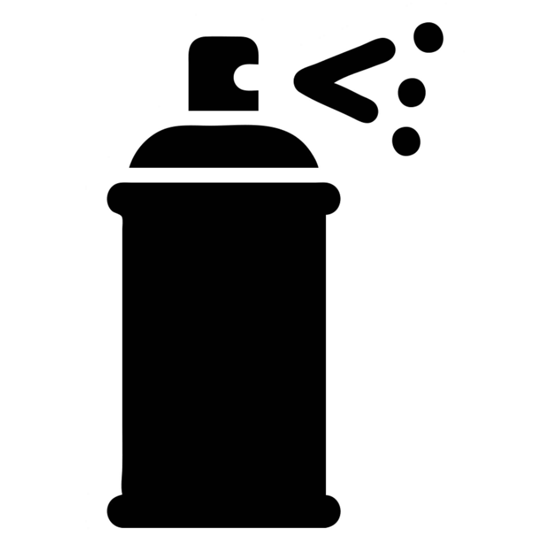A graffiti spray can with a minimalist design. sticker
