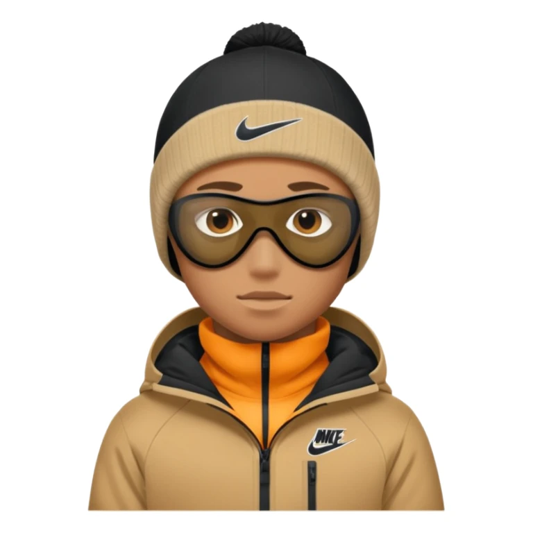 Boy wearing a Nike ski mask  sticker