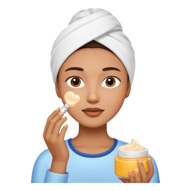 Crie emoji sobre skincare sticker