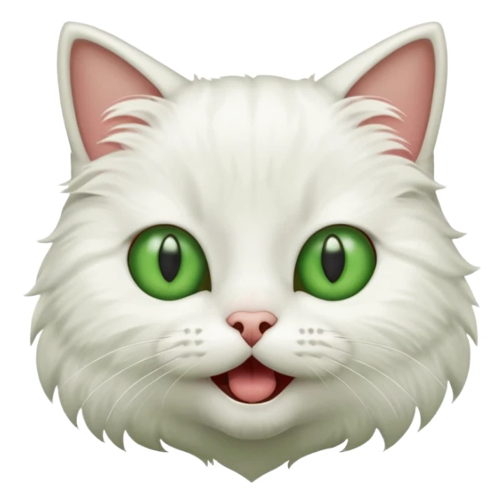 cat with wide eyes and open mouth sticker