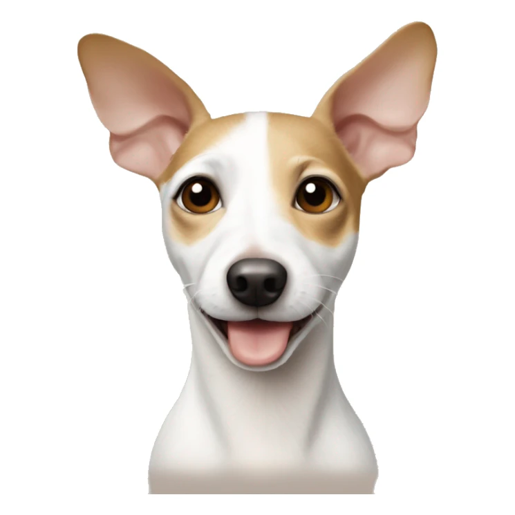 White and beige rat terrier make it kinda baby sticker