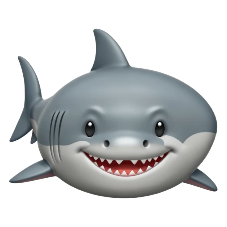 can you make me a shark emoji that looks like 😪 sticker