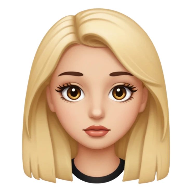 🤏🏻🤏🏻klakity girl with big mascara sticker