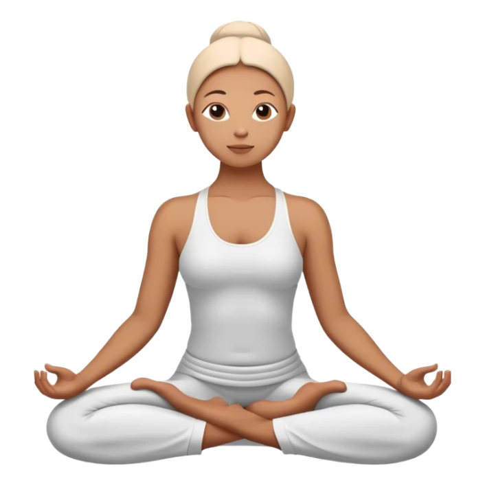 person in yoga lotus position meditation pose sticker