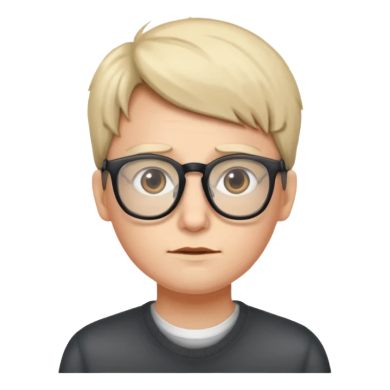 Take the glasses off the following emoji 🤓 sticker