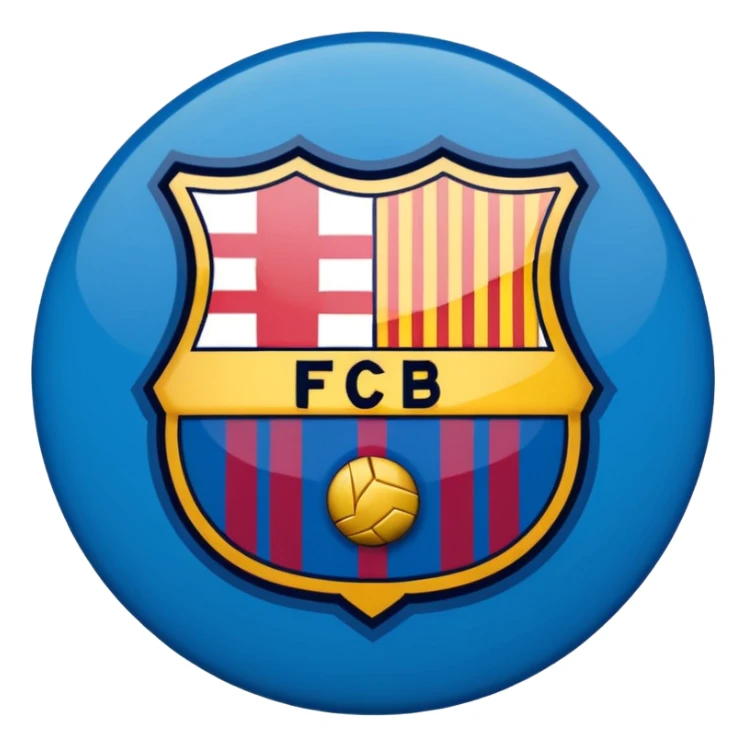 Barcelona football club logo (more accurate) sticker