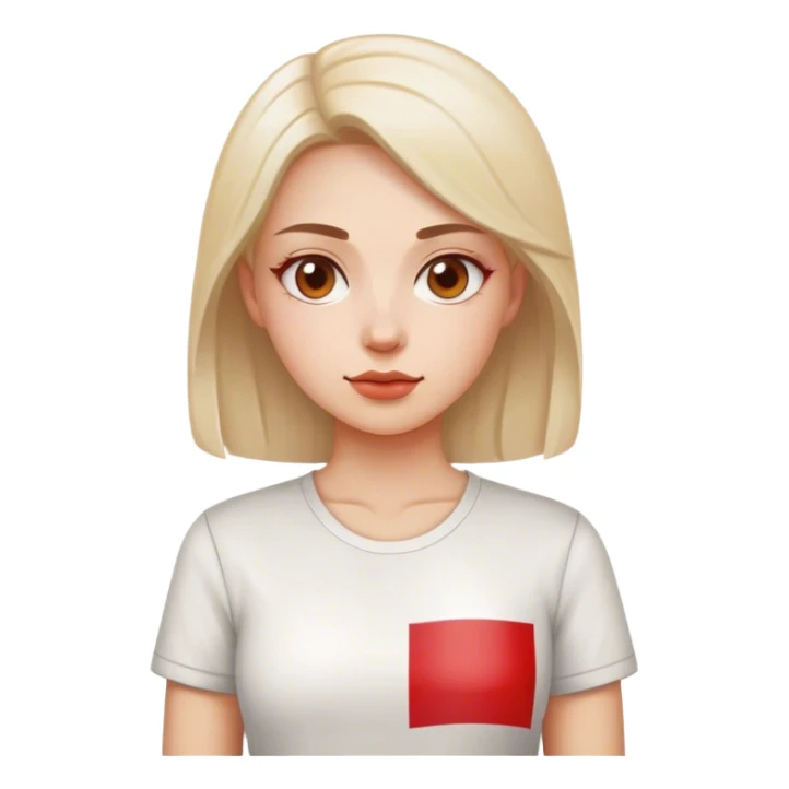 woman with polish flag sticker