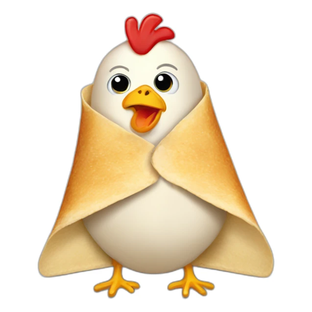 chicken burrito sticker