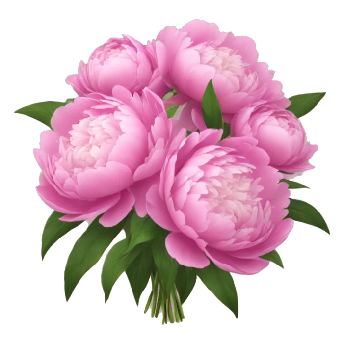 bouquet of peonies sticker