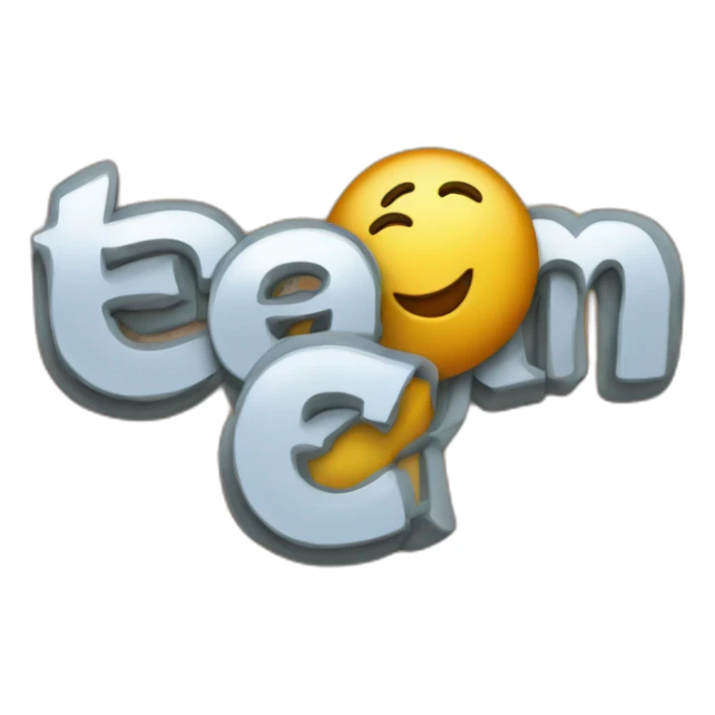 a sign spelling "team" with the letters "ea" crossed out and repalce with the letter "i" sticker