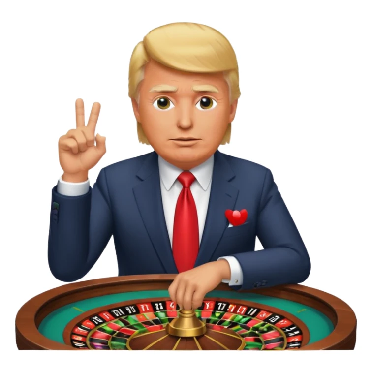 trump , playing roulette big wins sticker