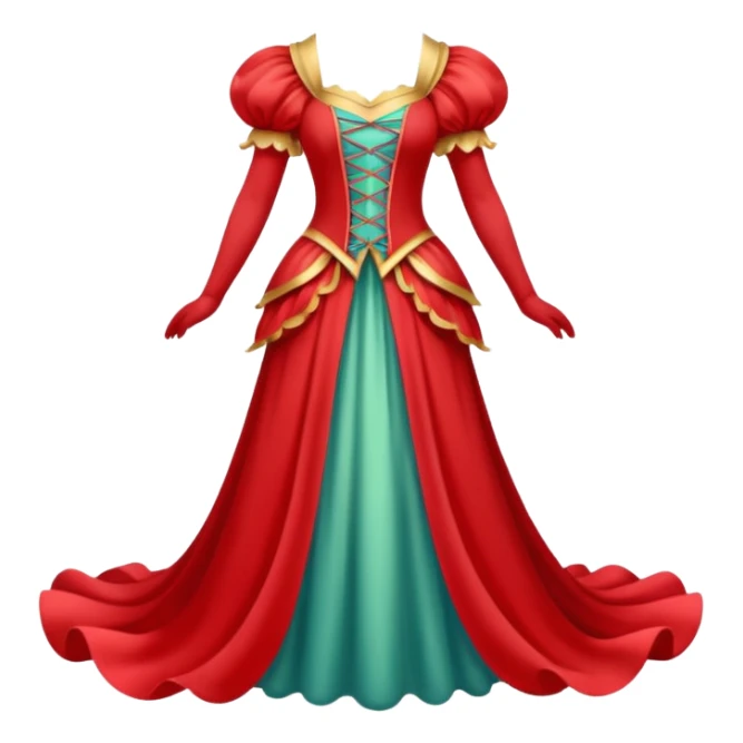 Fairy Tale Costume including red and other colors sticker