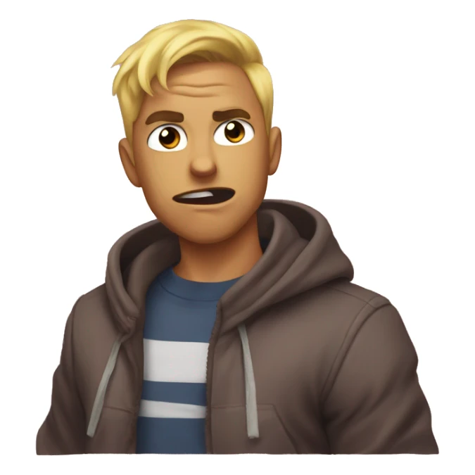 kay being mad at rodut cuz he dont wanna play with him sticker