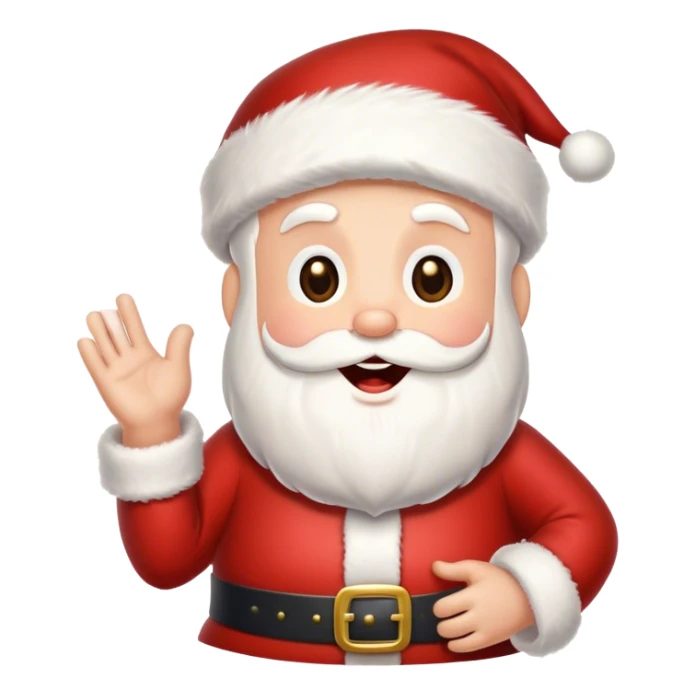 handsome but jolly Santa Claus aka Singing Santa sticker