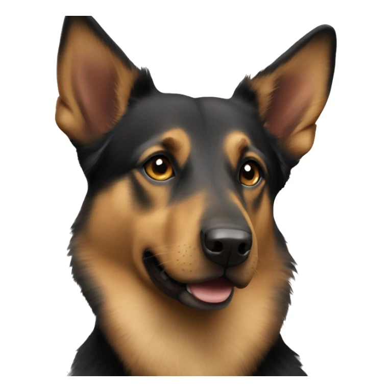 australian kelpie german shepherd mix dog sticker