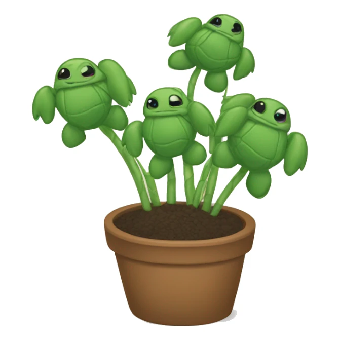 String of turtles plant  sticker
