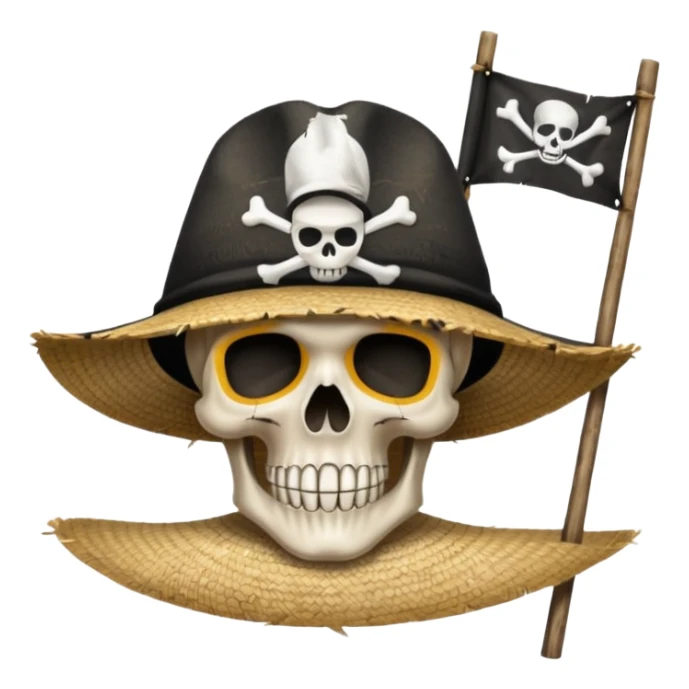 can u put the flag of the straw hats crew from one piece sticker