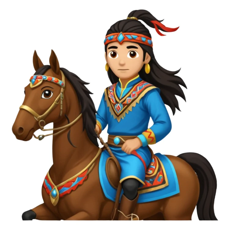 shaman riding horse wearing racing cloth black with number sticker