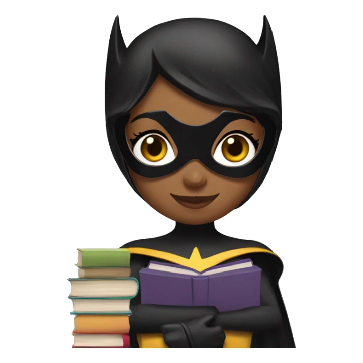 batgirl with books sticker